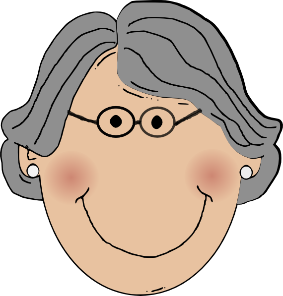 570x597 Cartoon Grandma Clipart