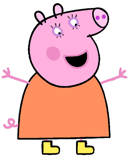 444x540 Peppa Pig Clip Art Cartoon Clip Art