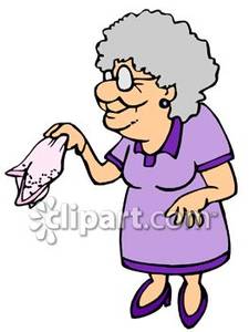 225x300 Sick Grandma Clipart