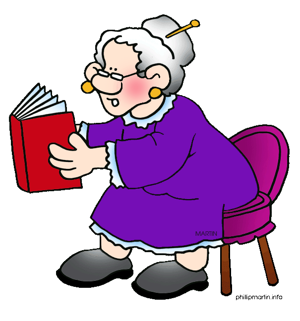 605x648 Collection Of Grandma Reading Clipart High Quality, Free