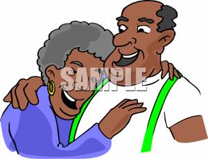 300x230 African American Grandparents Clipart