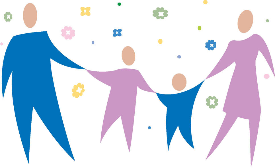 966x589 Happy Family A Family Dinner Vector Graphics