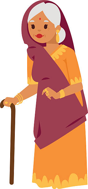 285x612 Clipart Of Indian Grandmother Amp Clip Art Of Indian Grandmother