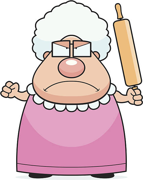 486x612 Collection Of Angry Grandma Clipart High Quality, Free