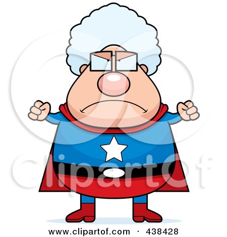 450x470 Royalty Free (Rf) Super Granny Clipart, Illustrations, Vector