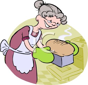 350x338 Baking Clipart Grandma Baking