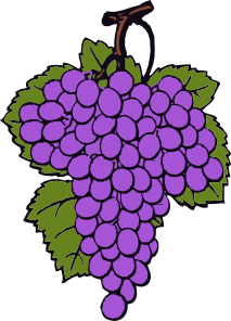 213x296 Grape Cluster Clip Art Free Vector 4vector