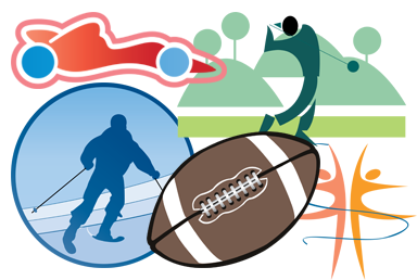 384x258 Sports Art Clipart