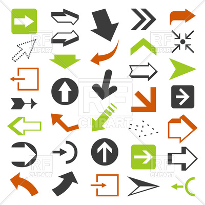 400x400 Collection Of Web Design Arrows Royalty Free Vector Clip Art Image