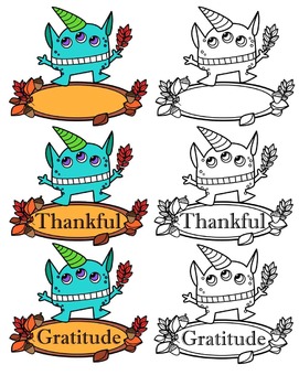 271x350 Monster Thanksgiving Clipart By Splashy Pix Teachers Pay Teachers