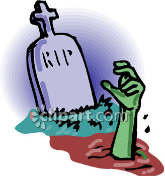 328x350 Royalty Free Clip Art Image A Zombie Hand Coming Out Of A Grave