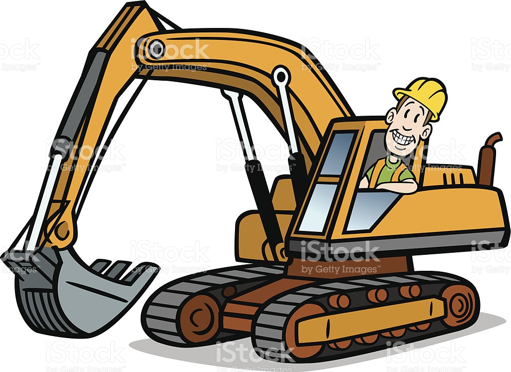 1024x746 Digger Outline 18 Best Construction Coloring Pages Images