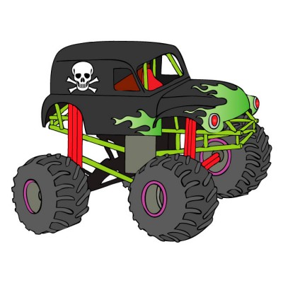 400x400 Collection Of Monster Truck Grave Digger Clipart High