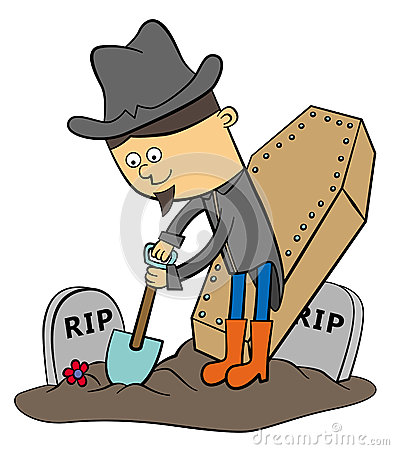 394x450 Grave Digger Clipart