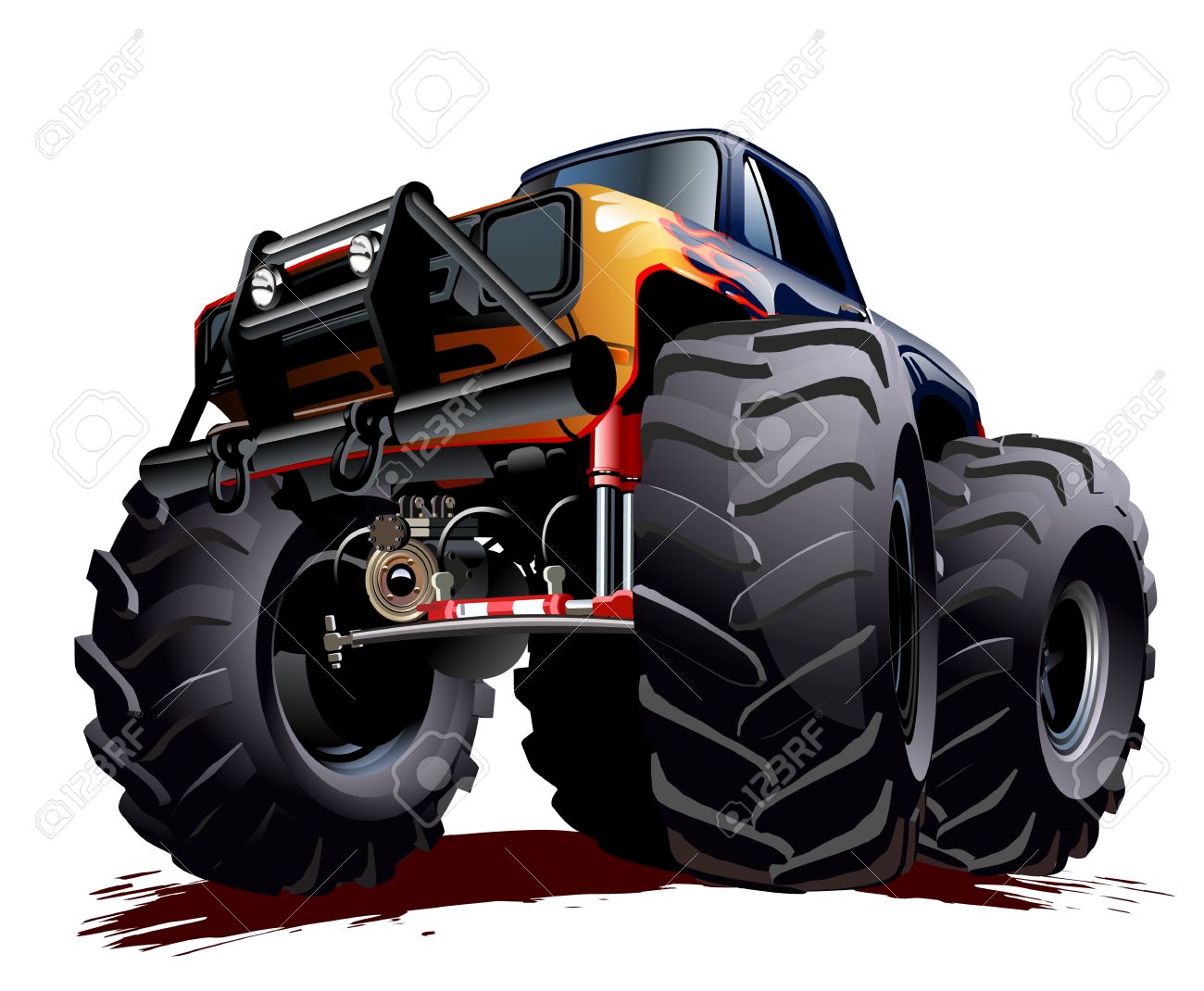 1300x1070 Race Car Monster Truck Clipart Collection