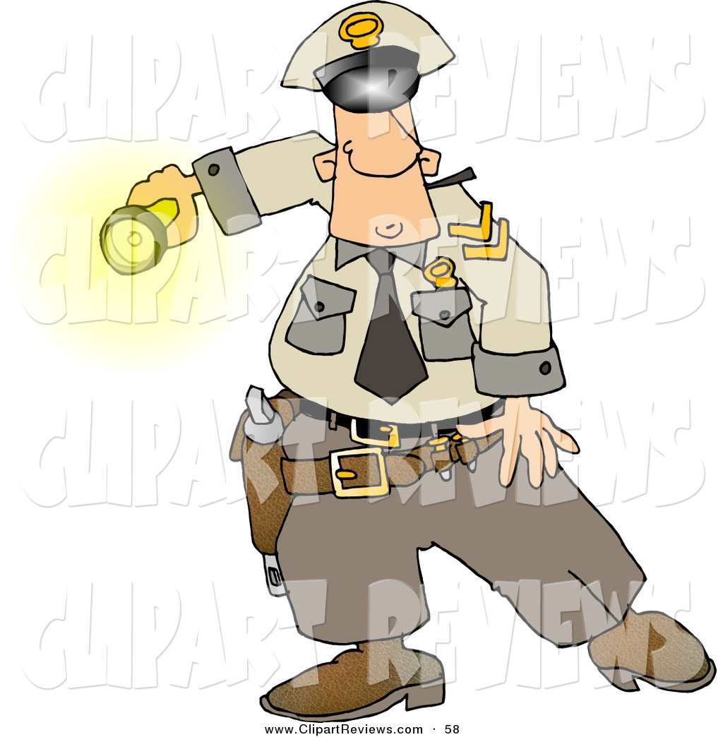 1024x1044 Clip Art Of A Curious White Graveyard Shift Police Officer