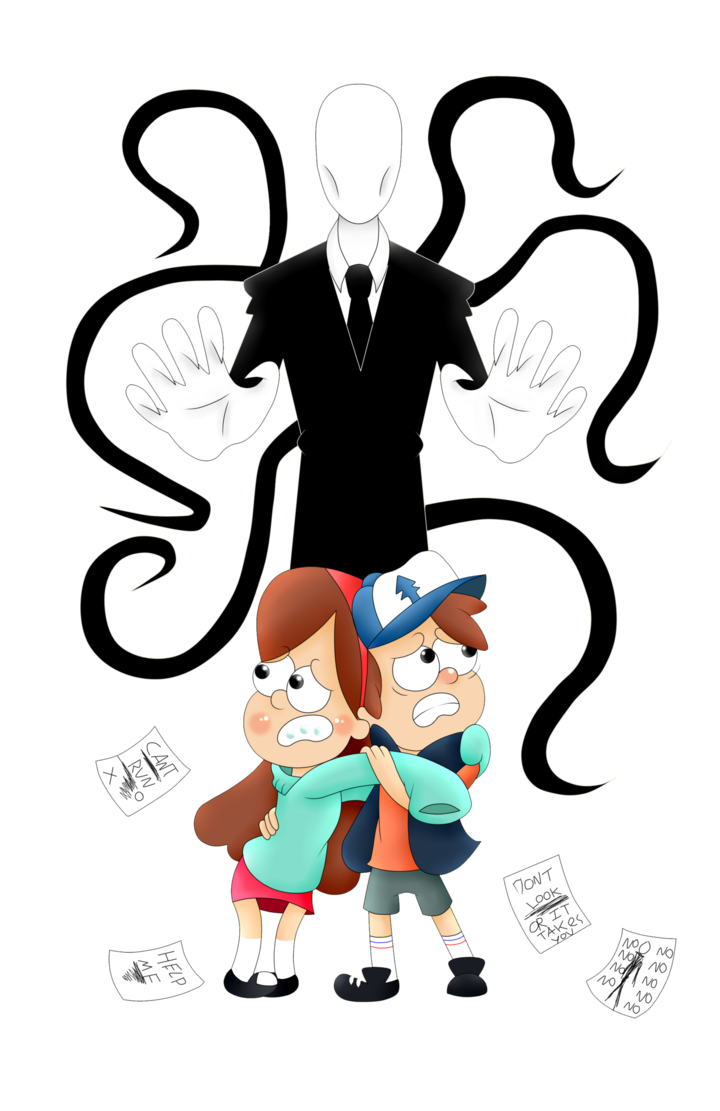 720x1111 Slender Man Clipart Gravity Falls