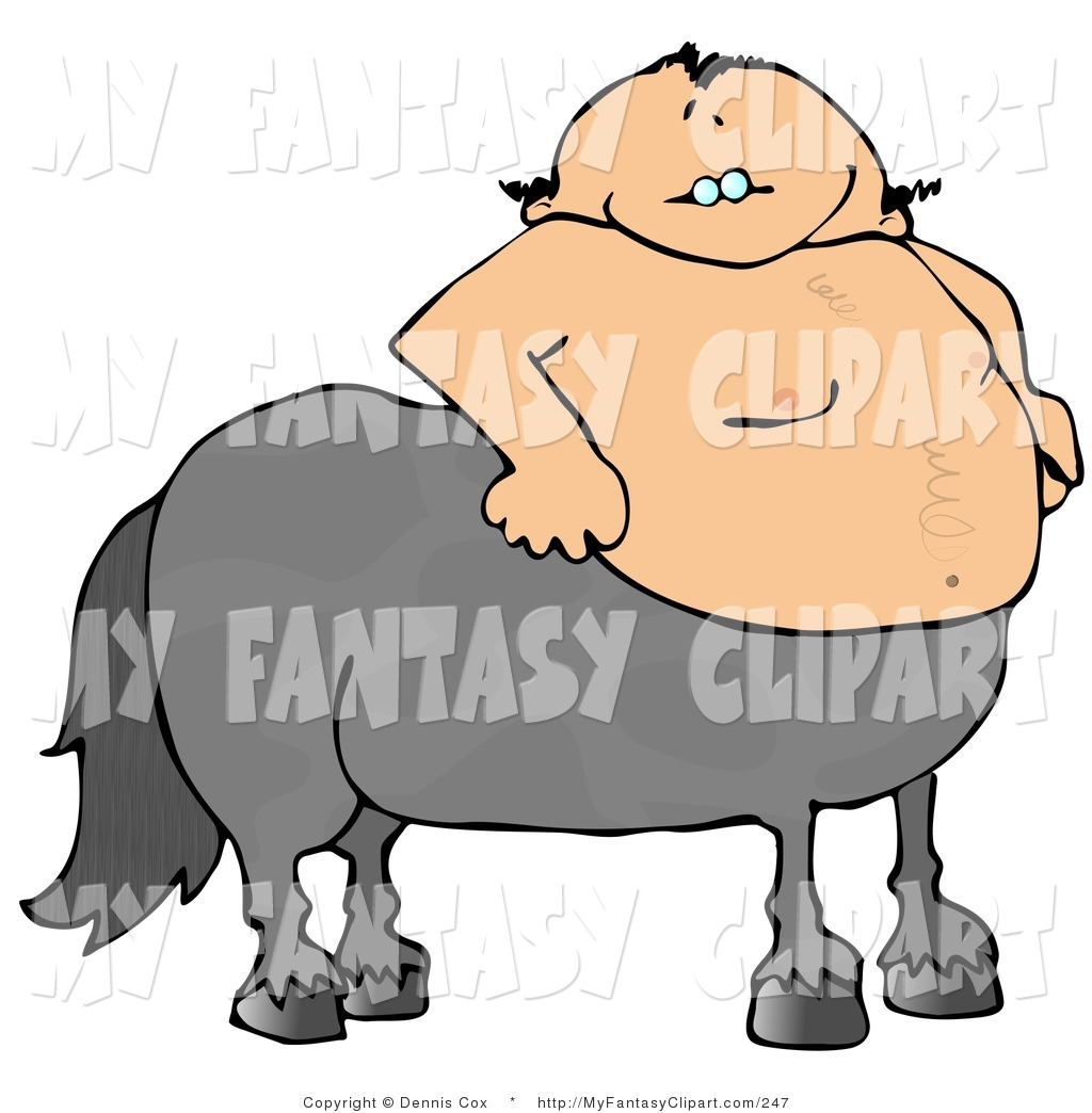 1024x1044 Clip Art Of A A Centaur That Is Part Man, Part Gray Horse By Djart