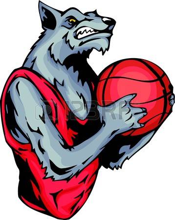 358x450 Gray Wolf Clipart Color