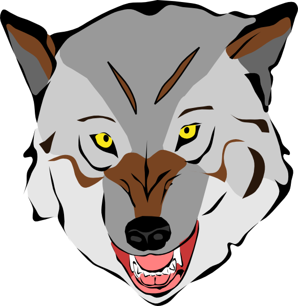 582x598 Grey Wolf Clip Art