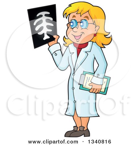 450x470 Lineart Clipart Of A Cartoon Black And White Female Doctor Showing