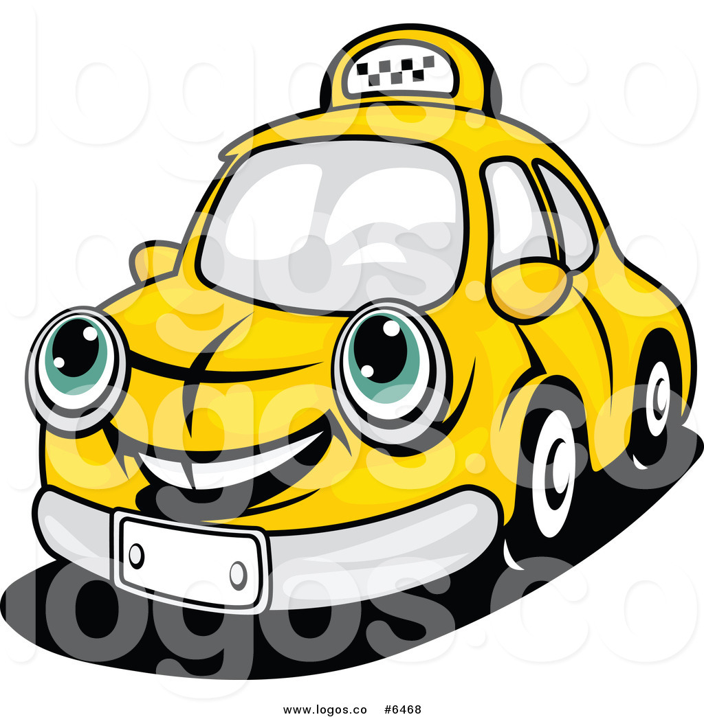 1024x1044 Royalty Free Clip Art Vector Logo Of A Happy Yellow Taxi By Vector