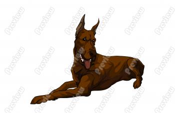 350x227 Realistic Dog Clipart