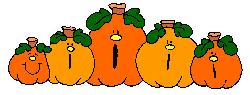 510x194 Black And White Pumpkin Row Clipart