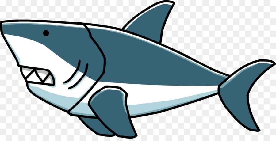 900x460 Clip Art Of A Great White Shark