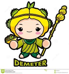 236x252 Demeter Goddess Art Nouveau Clipart Collection