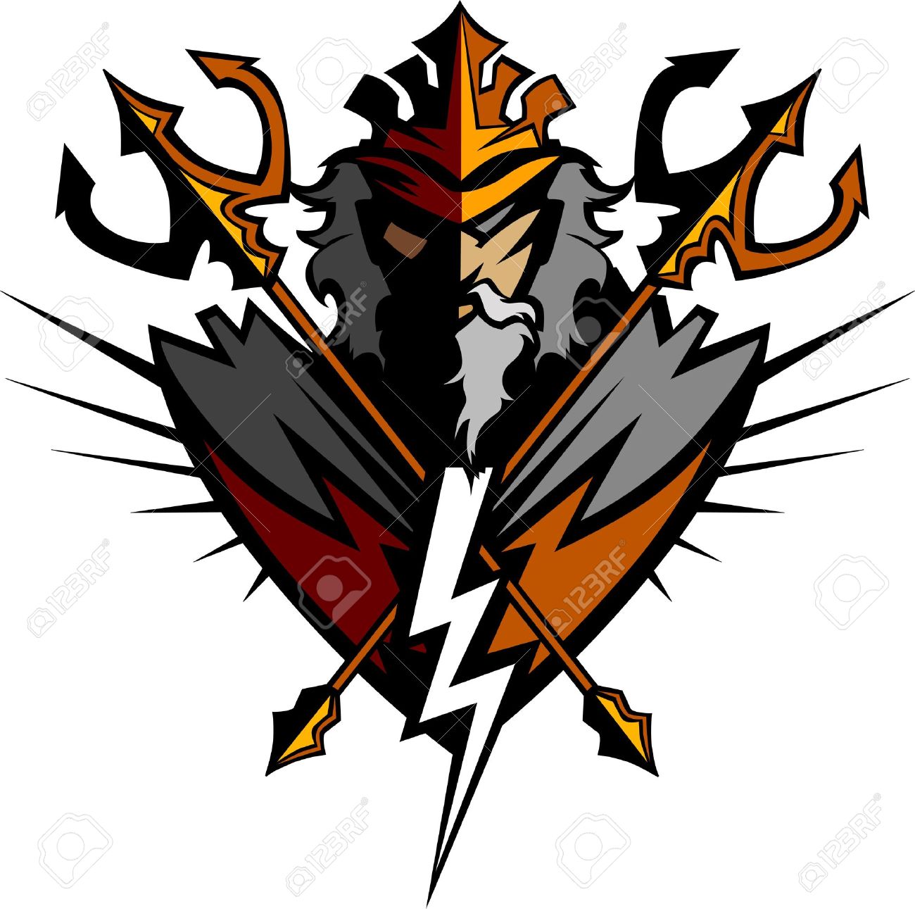 1300x1291 Zeus Clipart Neptune God