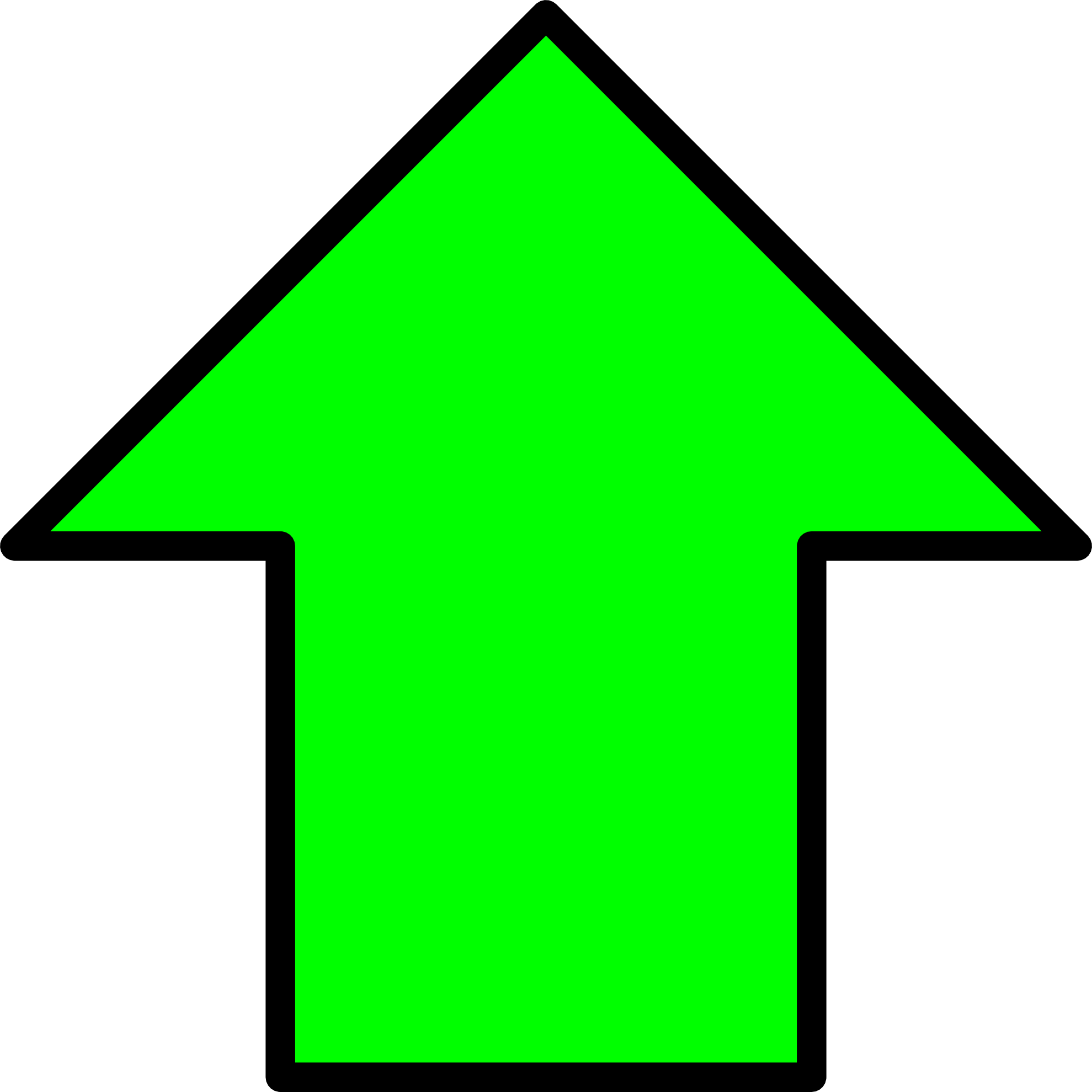 1979x1979 Green Up Arrow Clipart