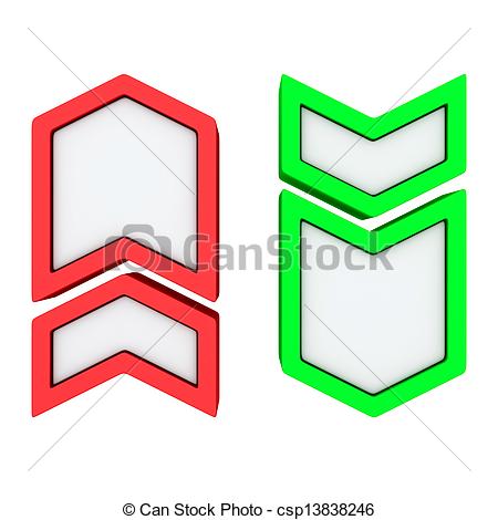 450x470 Up Down Arrows. Red Green Arrows Pointing Up