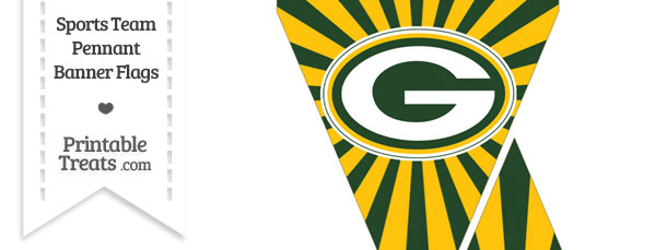 610x229 Green Bay Packers Mini Pennant Banner Flags Printable