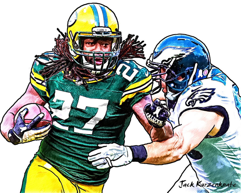 1024x819 Drawing Of A Football Player