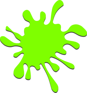 282x300 Green Paint Splatter Clip Art