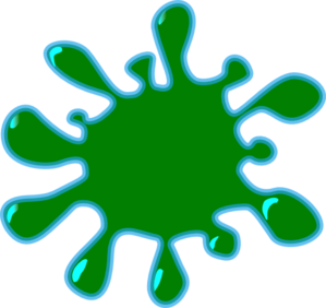 299x282 Green Splash Clip Art