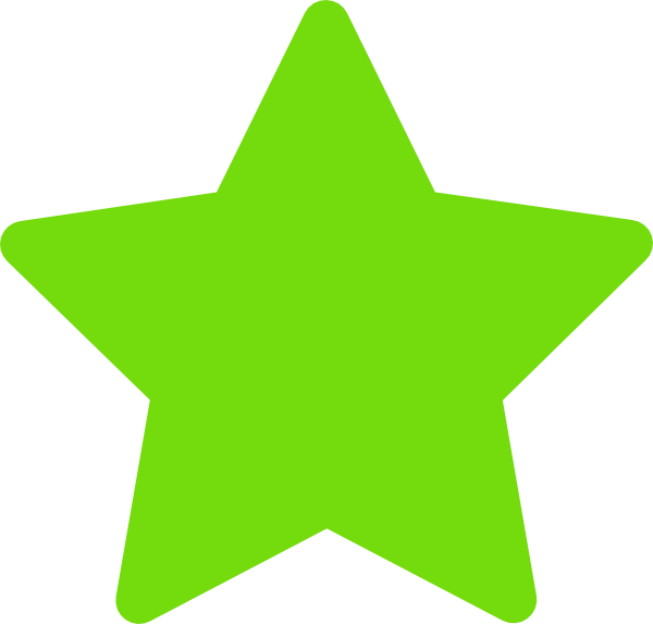 600x573 Star Green Clip Art