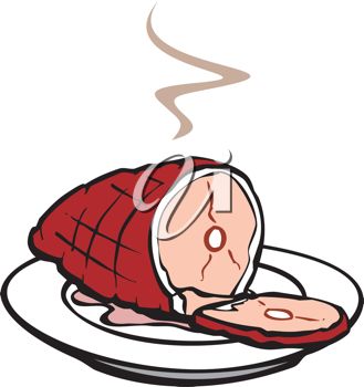329x350 Ham Clipart Cartoon