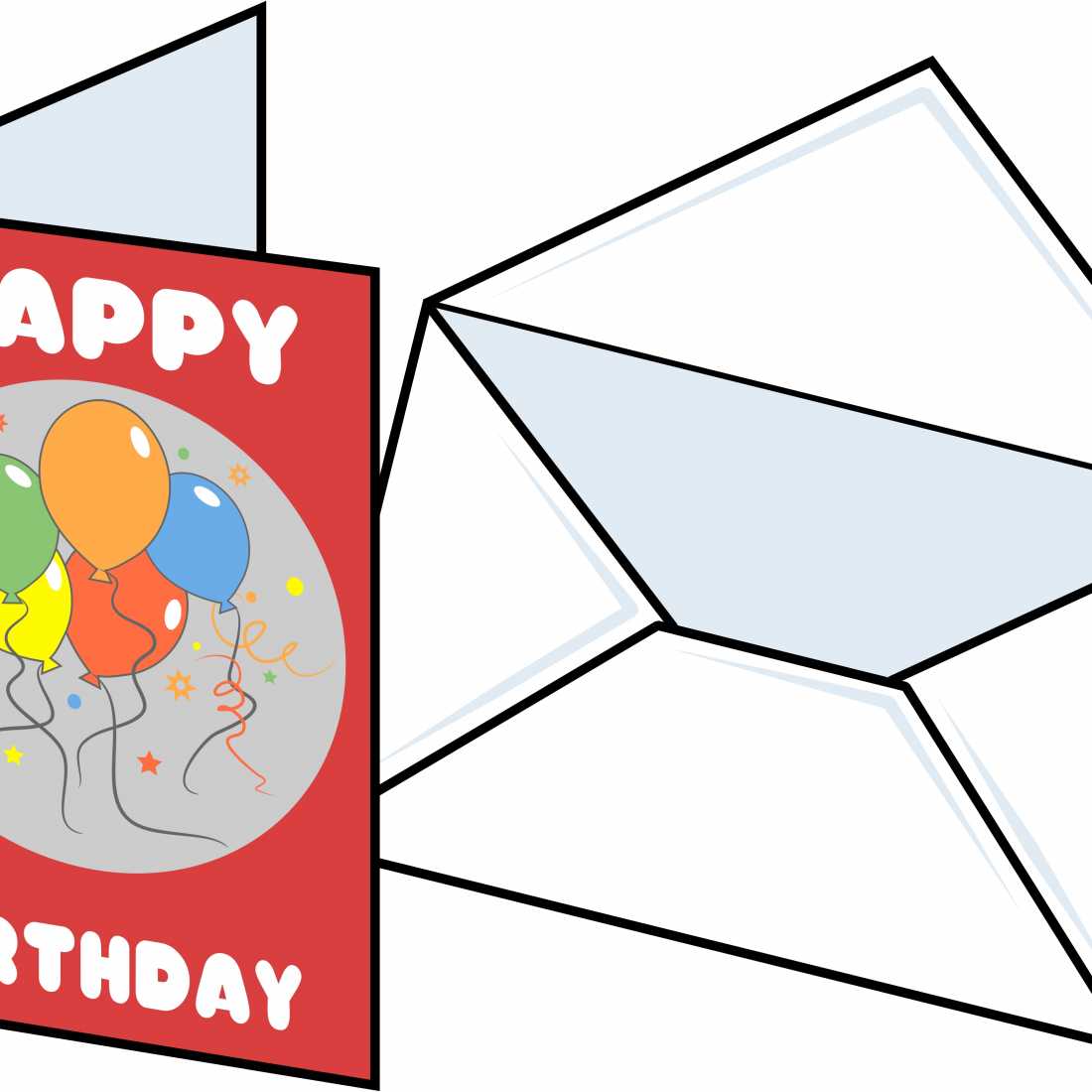 1100x1100 Birthday Card Clipart