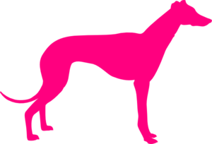 300x204 Pink Greyhound Clip Art