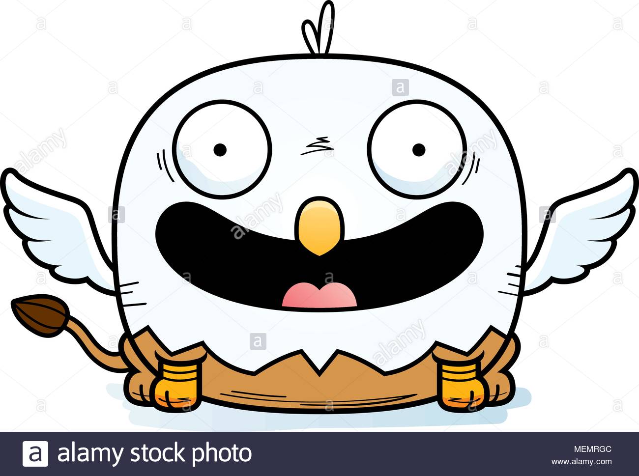 1300x969 A Cartoon Illustration Of A Griffin Smiling Stock Vector Art