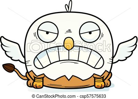 450x323 Angry Cartoon Griffin. A Cartoon Illustration Of A Griffin