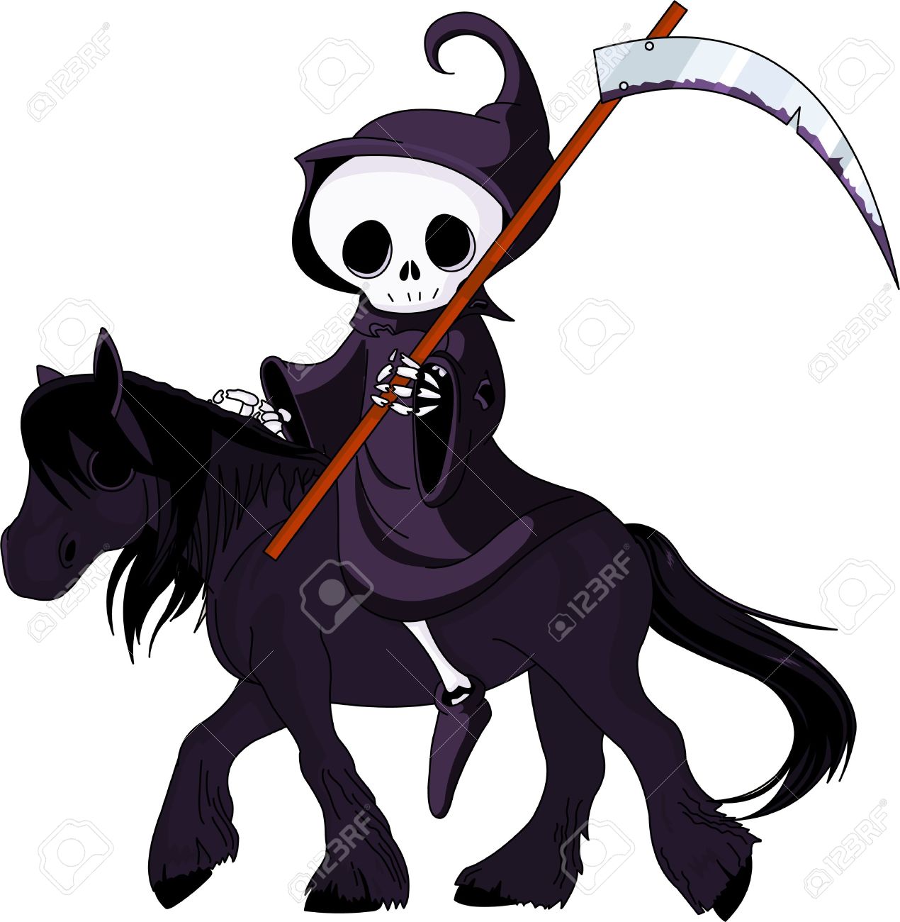 1270x1300 Clip Art Grim Reaper Cute Clipart Panda