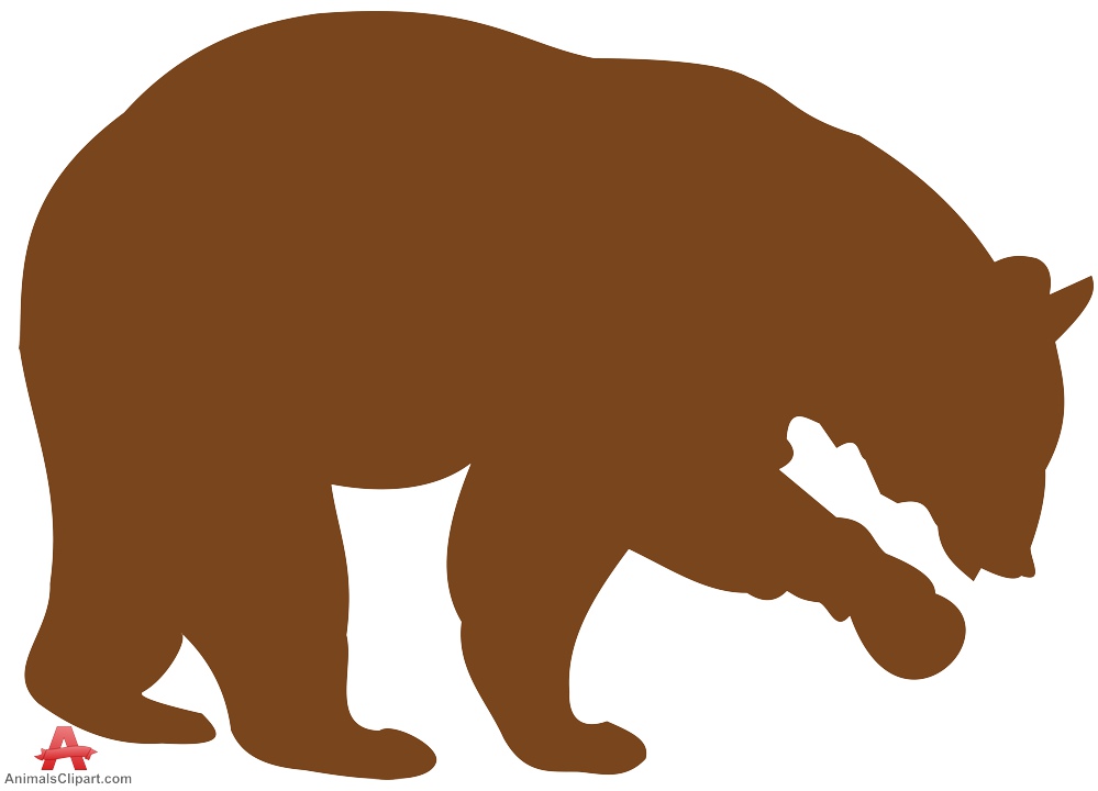 999x720 Grizzly Bear Silhouette Clip Art 101 Clip Art