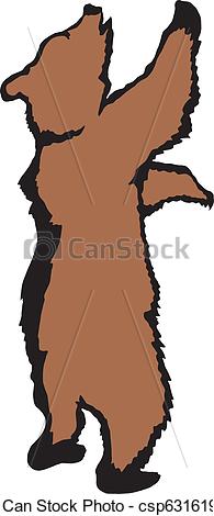 195x470 Grizzly Clipart Standing Bear