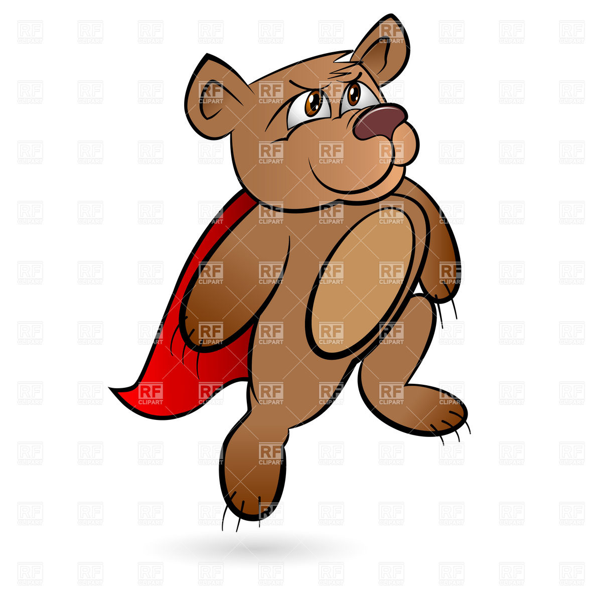 1200x1200 Bear Boss. Grizzly Businessman In Suit. Royalty Free Vector Clip