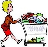 188x185 Grocery Shopping Clipart