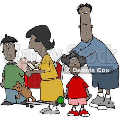 400x400 Ethnic Family Shopping Together