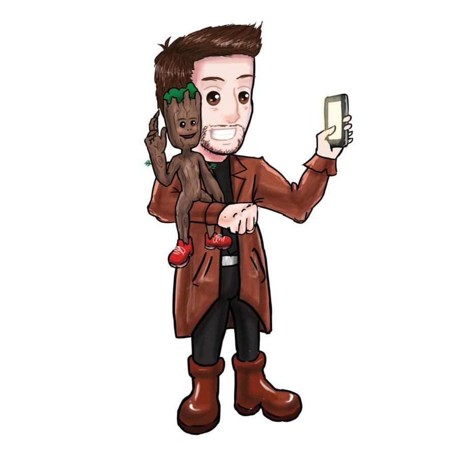 894x894 Starlord And Baby Groot By Rezadroidjr